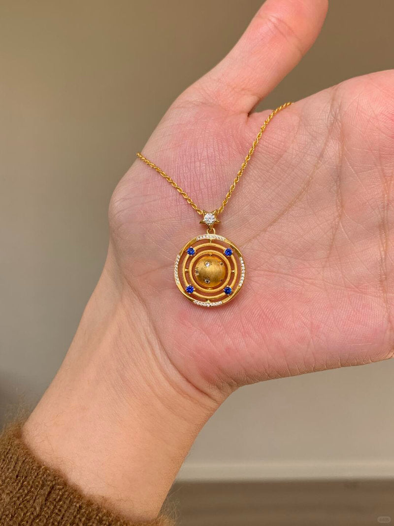 Golden Orbit Necklace
